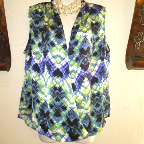 Como Black Tops - Como Multi Colored Blouse size 1X